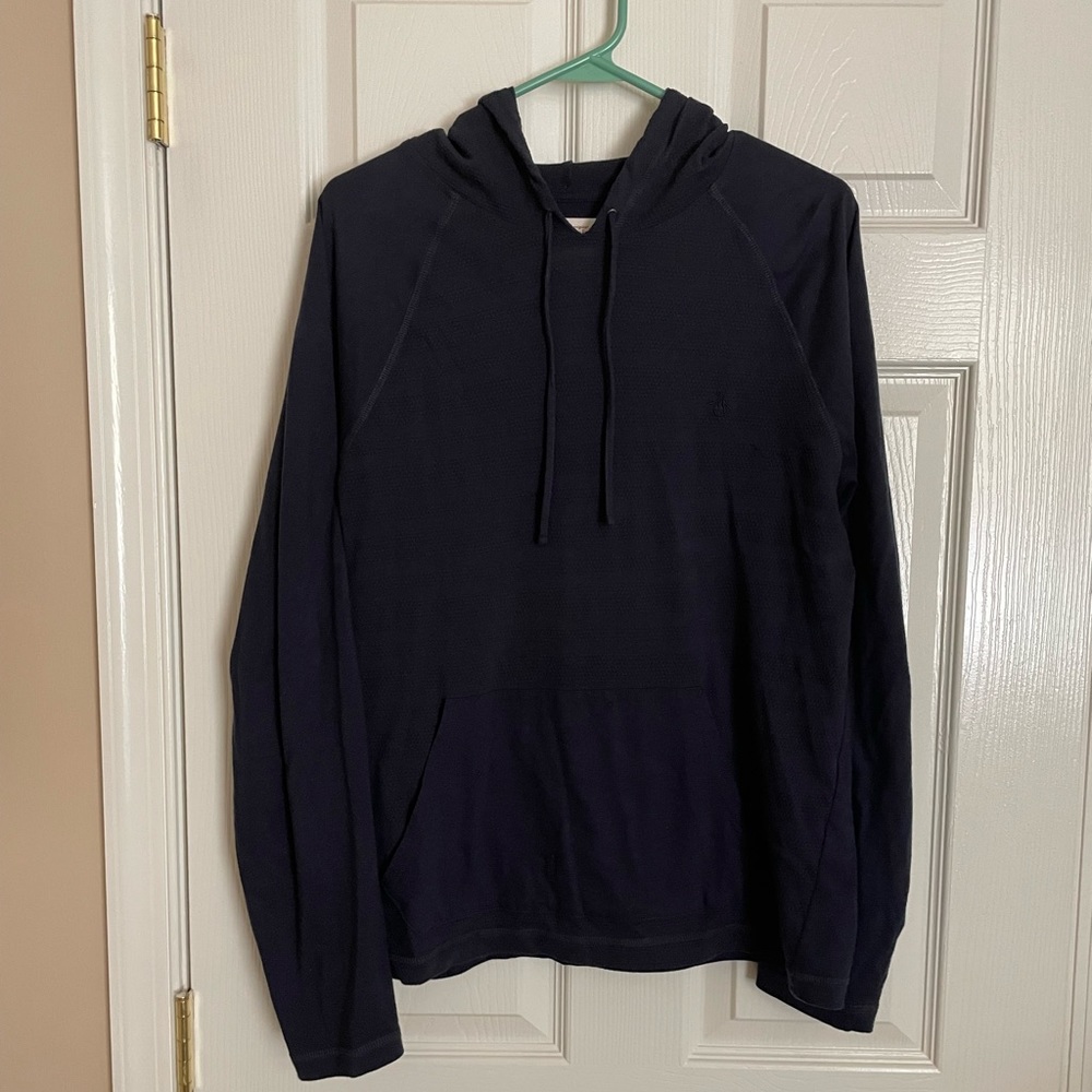 Penguin lightweight hoodie, navy blue, sz M